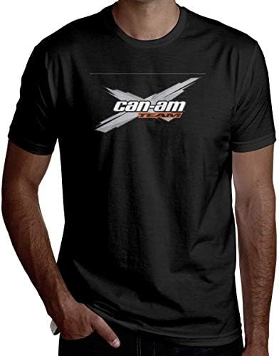 Men's Short Sleeve T-Shirts Pullover Blouse Can Am Logo Cotton Comfortable Round Neck