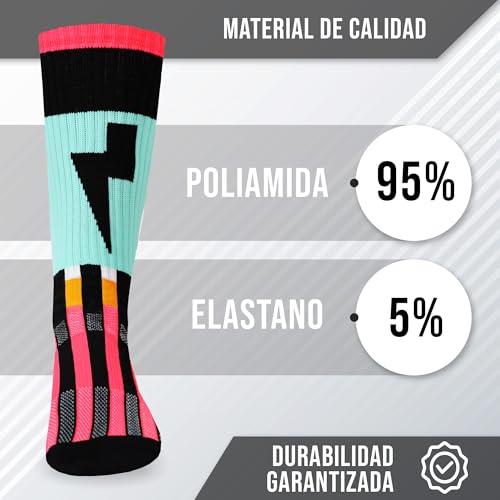 in s(h)ock Barcelona Sports Socks for Men and Women – Seamless Long Socks – Ideal for Cycling, Running, Paddle, Basketball and Daily Workouts