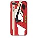 iPhone Shoe Case Chicago/White 1's Official 3D Print Textured Shock Absorbing Protective Sneaker Fashion Case (Red, iPhone 7+/8+)