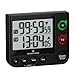 Marathon 100 Hour Dual Digital Timer, Black - Large, Easy-to-Read LCD Display - Loud Ring Alarm - 2 AAA Batteries Included
