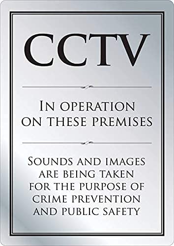 CCTV in Operation Sign (A4-297 x 210mm) Silver Notice