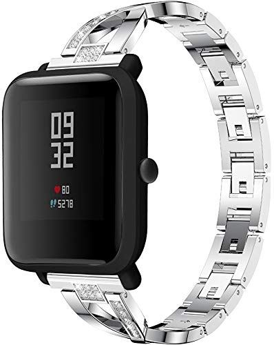 compatible with Withings Steel HR 36mm / ScanWatch 38mm / Move/Move ECG/Activité Steel Watch Strap, Soft Silicone Waterproof Replacement Strap (18mm, Pattern 3)
