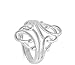 CHOOSE YOUR COLOR Sterling Silver Fashion Bead Ring