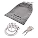 TERNENCE Metal Male Chastity Device Small 304 Steel Stainless Comfortable Cock Cage Adult Game Sex Toy D250 (1.97 inch / 50mm) Silver Grey