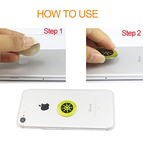 Tvoip Quantum Shield Sticker Mobile Phone Sticker for All Mobile Phones iPad iPod MacBook Computer Laptop Anti Radiation Protection from EMF Fusion Excel Anti-Radiation-Qty 6Pcs (Silver) - Thumbnail 3