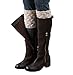 Bestjybt Womens Short Boots Socks Crochet Knitted Boot Cuffs Leg Warmers Socks, Beige
