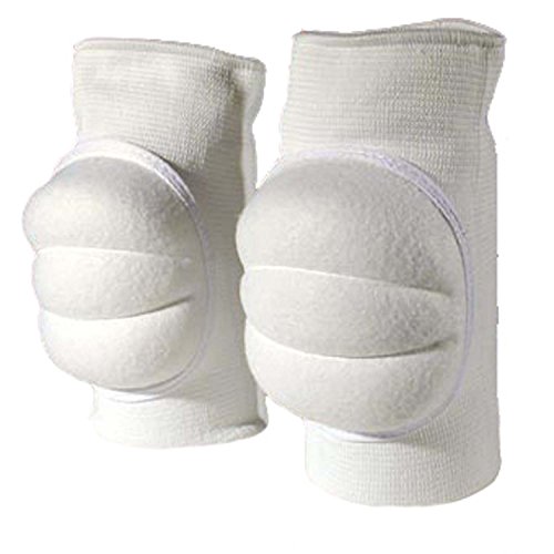 Cannon Sports Pro Series Volleyball Knee Pads, White, Large
