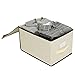 SONGMICS Large Storage Bins Cube Box with lids and Dual Non-woven Handles for Home Closet Bedroom Drawers Organizers Set of 3, Beige URLB40M