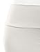 J.TOMSON Women's Solid & Print Mini Skirt w/ Elastic Waist IVORY XL