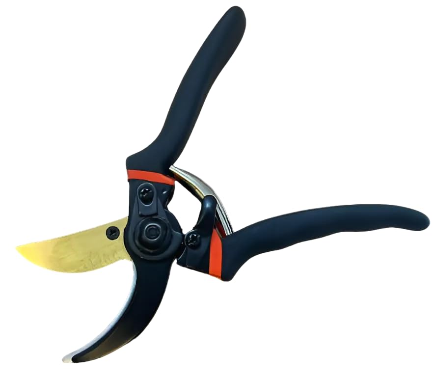 AMD Nexus 8" Professional Secateurs Premium Titanium Bypass Pruning Shears, Hand Pruners, Garden Clip, Hedge Shears