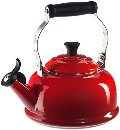 Le Creuset Enamel On Steel Whistling 1 4 5 Quart Teakettle Cerise Cherry Red Amazon Com Au Kitchen