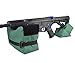 Laspur USA Outdoor Tactical Shooting Rest Bench Front & Rear Sand Bag Combo Holders for Gun Rifle Hunting Photography - Unfilled (Green)