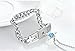 Evermarker Stainless Steel Bracelet and Angel's Heart Key Necklace Sterling Silver Set For Couple