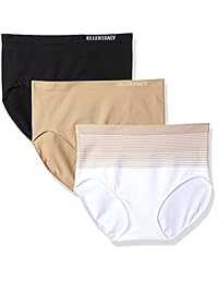 ellen tracy Women 's paquete de 3 sin costuras gradiente Full breve panty