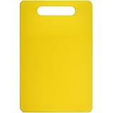 Fotouzy Plastic Utility Cutting Board with Handles, Food Safe PP Material, BPA Free, Dishwasher Safe, Thick Chopping Board, L