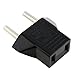 ANRANK U-E1020905AK US USA to EU Europe Travel AC Power Socket Plug Adapter Adaptor Converter (Black, 5-Pack)