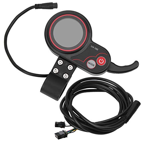 RiToEasysports Thumb Throttle with Display, Electric Scooter Display Thumb Throttle 2 in 1 Speedometer Manual Control Panel for Electric Bike Scooter Agreement 2((48V)