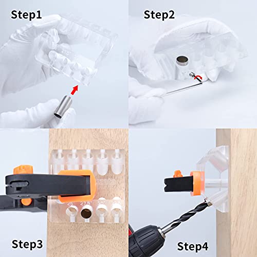 Muzata Upgraded Multi Angle Drill Guide Fit 25 30 35 40 45 90 Degree