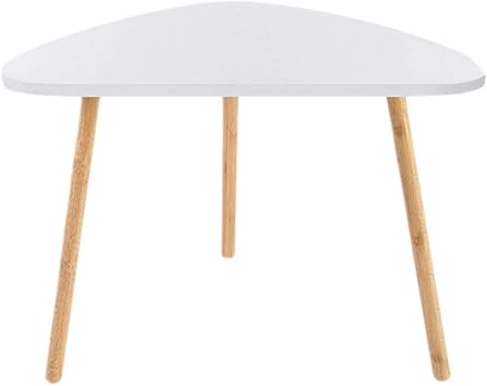 Amazon Com Coffee Table Nesting Coffee Table Modern Decorative Side Table Triangle Occasionally Standing Coffee Table Living Room Home And Office White Furniture Decor