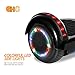 cho Electric Self Balancing Dual Motors Scooter Hoverboard with Built-in Speaker and LED Lights - UL2272 Certified (Black)