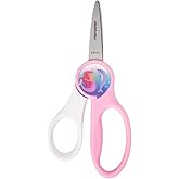 FISKARS® Magic Morph Kids Scissors - Image Moves when Tilted - Pointed-tip for Ages 4+ - Fun Mermaid Design - Back to School 