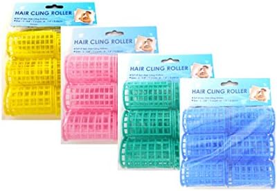 24pc x 40.6mm (1.6") DIY Large Grip Cling Hair Roller Curler Hair Styling Hairdressing Tool