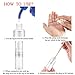 Medicook 6pcs 20ml Sterile Airless Pump Bottle Matte Lotion Bottles Easy to Carry for Travel