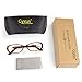 Cyxus Blue Light Filter Oval Brown Glasses, Anti Eyestrain Headache Classic Eyewear