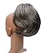 Short Pony Rabbits Tail 'Tuft' Clip in Hair Extension (23 Salt and Pepper Mix) Synthetic
