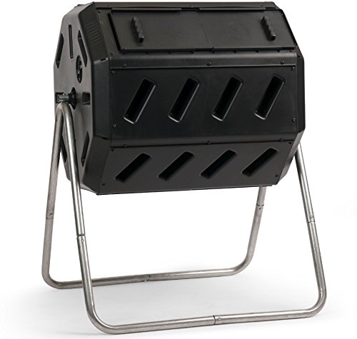 FCMP Outdoor IM4000 Tumbling Composter, 37 gallon, Black