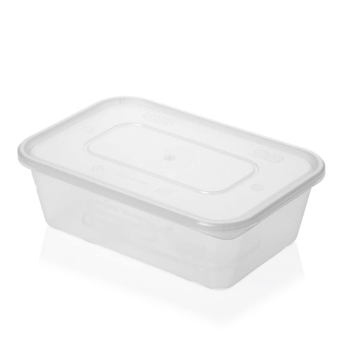 650ml Microwave Plastic Heavy Duty SATCO Containers + Lids x 25