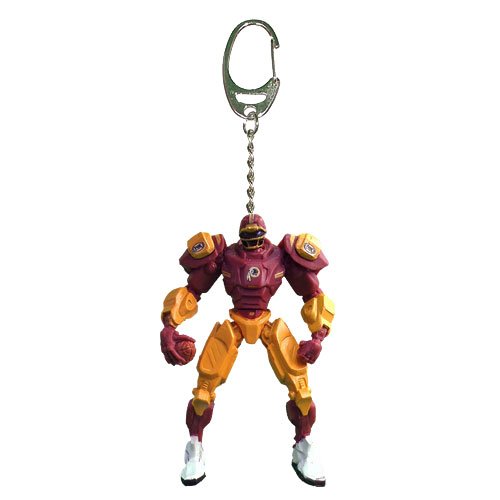 NFL Washington Redskins Fox Sports Team Robot Key Chain, 3-inches