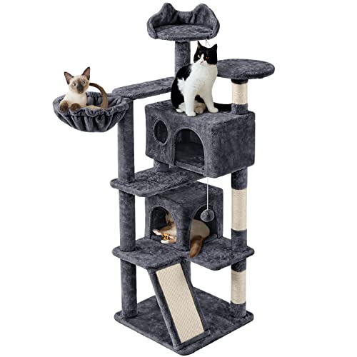Yaheetech 55 inches Cat Tree for Indoor Cats, MultiLevel Cat Tower w