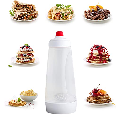 Batter Mixer Bottle, Egg Mixer Bottle with Stirring Ball, Pancake