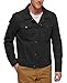 Levi's Men's Cotton Canvas Laydown Trucker Jacket, Black, XX-Large