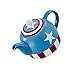 Marvel Funko MV03407 Teapot: I Am Captain America, Ceramic, Blue, 14 x 9.5 x 13.3 cm