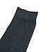 iiniim Men's 3 Pairs Sheer Ultra thin Breathable Silk Summer Dress Socks Crew Socks Charcoal Grey (Mid-Calf) One Size