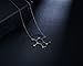 Rosa Vila Caffeine Necklace, Coffee Necklace, Caffeine Molecule Necklace for Coffee Lovers, Science Necklace for Chemistry Lovers, Coffee Gifts for Women, Coffee Lovers Gifts (Carbon Black Tone)
