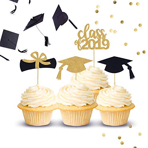 Diy Graduation Cupcake Party Toppers For Graduation Party Mini