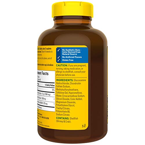 Nature Made Glucosamine Chondroitin Complex with MSM, 180 Caplets for