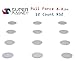 Super Magnet Neodymium Rare Earth Strongest Grade N52 NdFeB Permanent Nickel Coated Disc Magnets, 8.8lbs Pull Force, 1.26”DX0.08’’H, Set Of 12