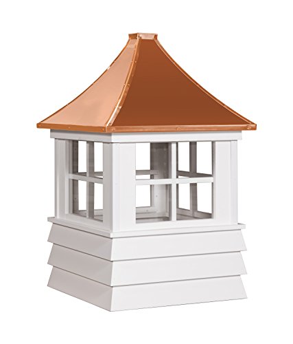 East Coast Weathervanes and Cupolas Vinyl Rochester Cupola (Vinyl, 21 in square x 36 in tall)