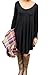 Ladylala Women's Long Sleeve Casual Loose Tunic T-Shirt Party Dress Black 3XL