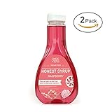 Honest Syrup, Raspberry Sauce. Sugar free, Low Carb, No preservatives. Thick and Rich. Sugar Alcohol free, Gluten Free, Dessert and Breakfast Topping. 2 Bottles(2X12oz)