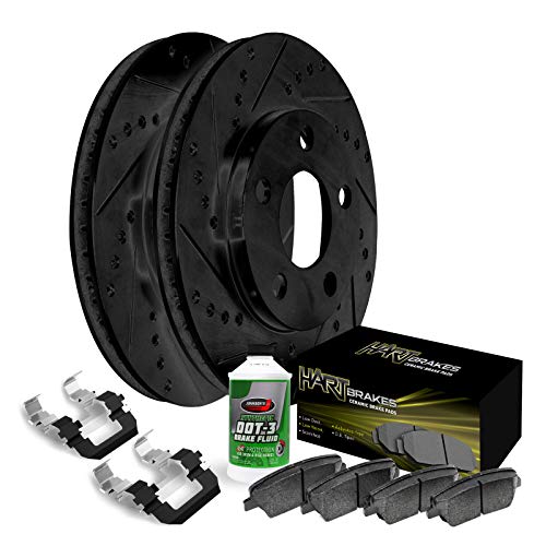 Hart Brakes Rear Brakes and Rotors Kit |Rear Brake Pads| Brake Rotors and Pads|…