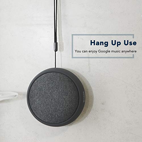 Rechargeable Battery Base for Home Mini by Google, KIWI design 7800mAh Portable Power Charger Protective Holder Accessories with Strong Strap for Home Mini by Google (Dark Gray) - Thumbnail 6