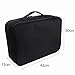 Relavel Makeup Train Case 3 layer Multi Functional Professional Makeup Bag Large Make Up Artist Box Cosmetic Organizer with DIY Dividers Movable Mirror for Cosmetics Makeup Brushes Beauty Tool (Black)