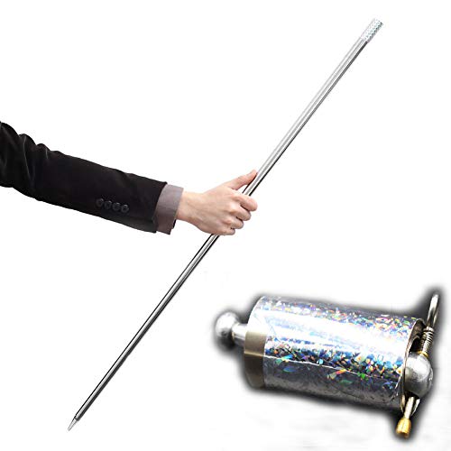 OUERMAMA Silver Metal Appearing Cane Video Tutorial - Magician Stage Magic Trick