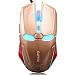 TENMOS G5S Wired Computer Mouse USB Optical LED Gaming Mouse for Mac/PC/Notebook, 2400DPI, 6 Buttons(gold)