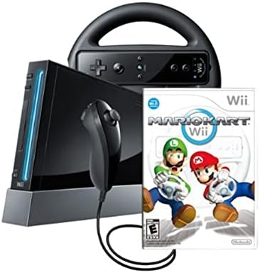Amazon.com: Wii Console with Mario Kart Wii Bundle - White : Video